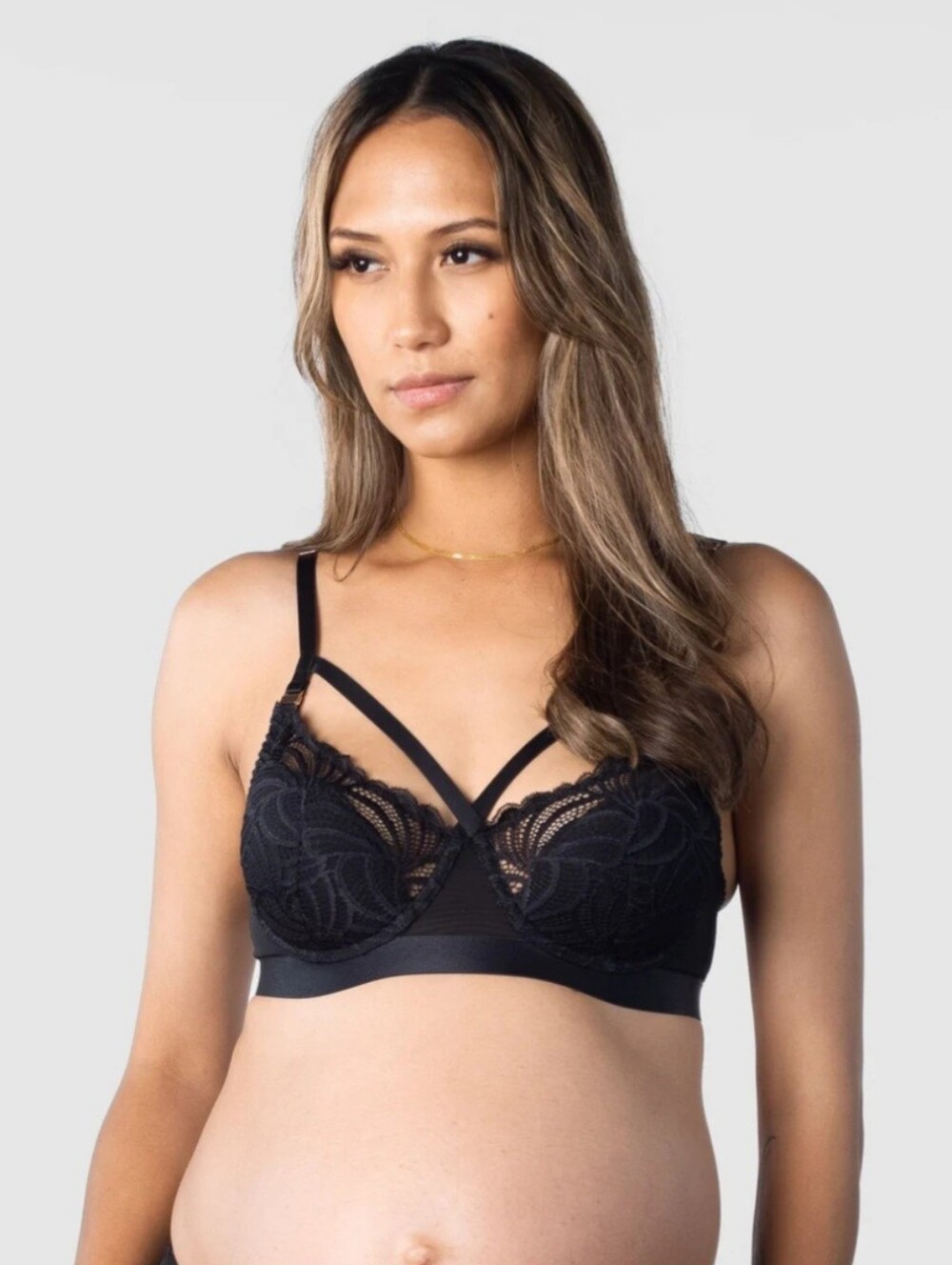 Hotmilk Projectme Balconette Bra 34DD Black Lace Warrior Nursing Strappy New $70